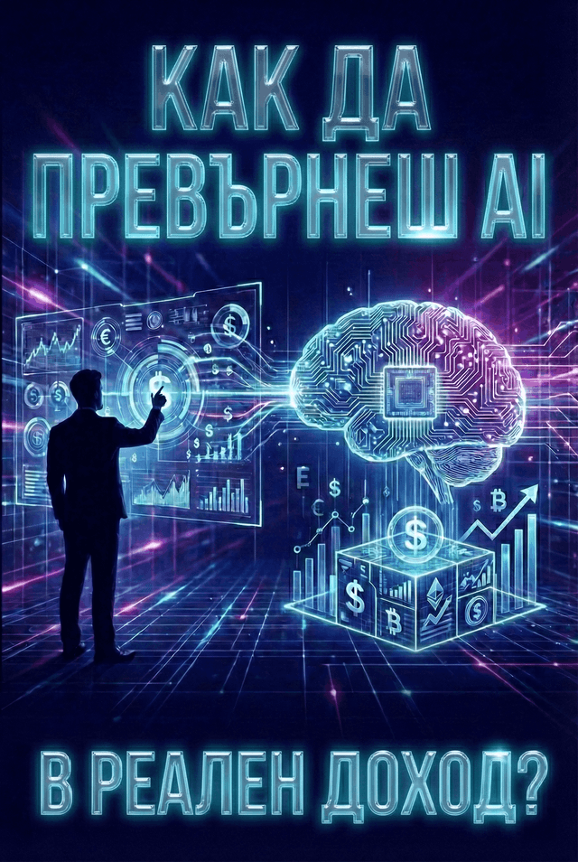 Как да превърнеш AI в реален доход - Book Cover